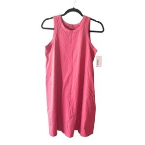 NWT  Sonoma‎ Cotton Tank Mini Dress  Womens XS Pink Sleeveless Casual Layering
